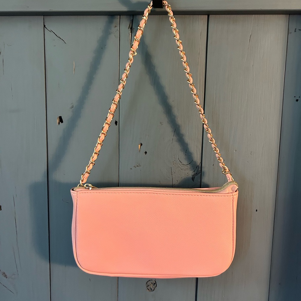 Forever 21 Pink Shoulder Bag with Gold Chain - Picture 2 of 6
